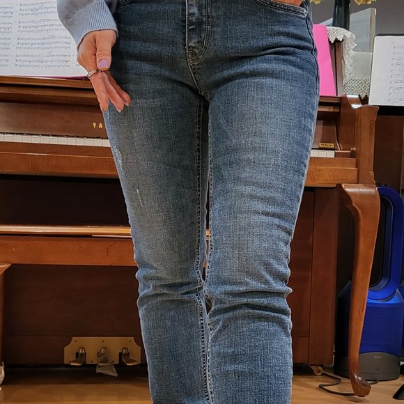 Premium Jeans Made in Korea Size 27 Straight Leg - Picture 2 of 3